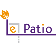 Logo le Patio, polices de caractère différentes
