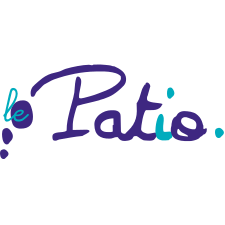 Logo le Patio, graphisme script